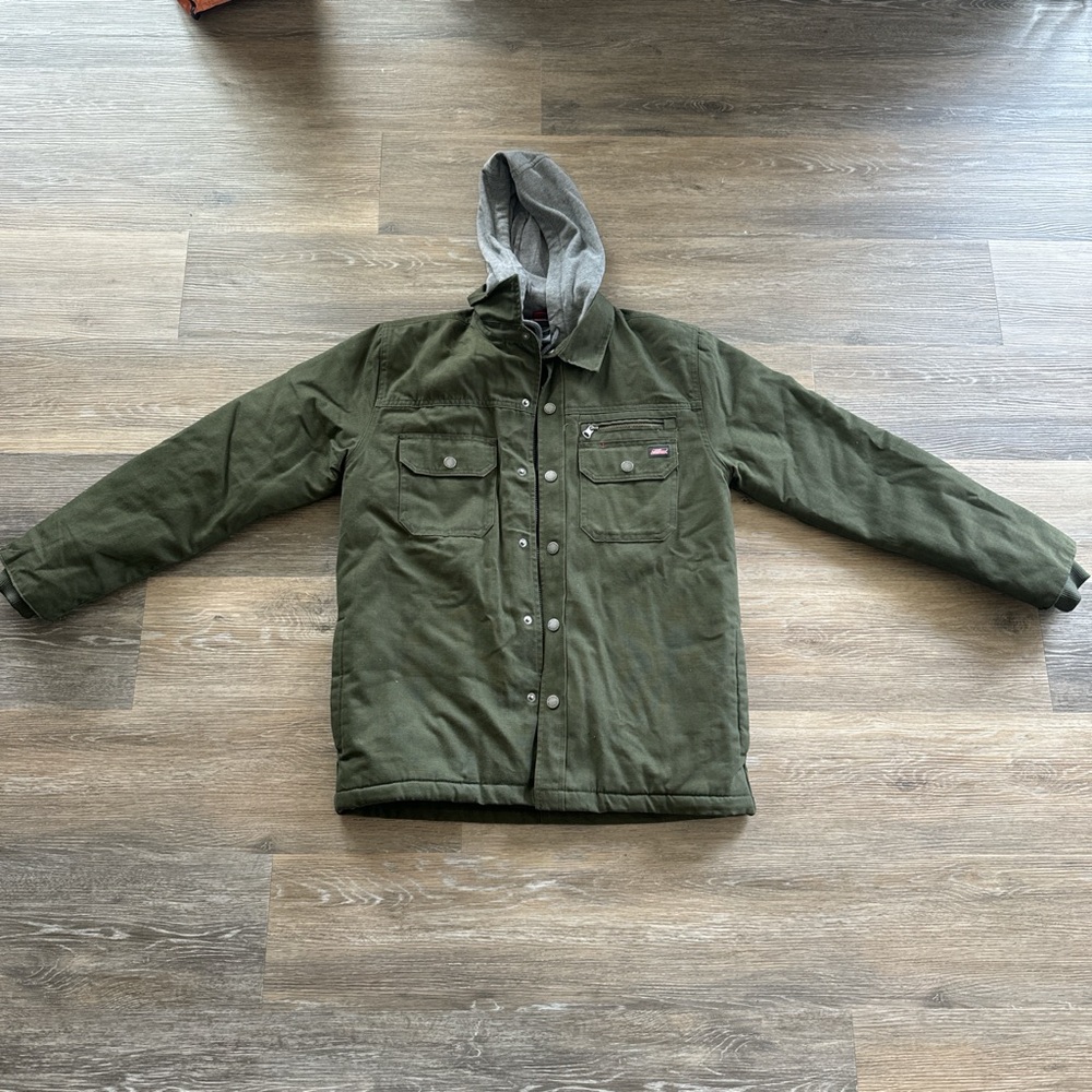 Green Dickies Hoodie Style Jacket